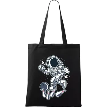 Nákupní taška Astro bowling - Taška bavlněná - 42 x 38 cm ( Černá )