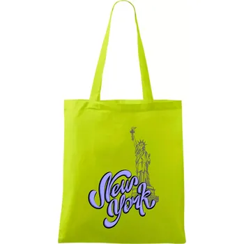 New York Lettering - Taška bavlněná - 42 x 38 cm ( Limetková )