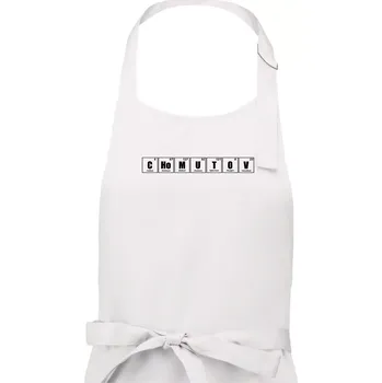 Kuchyňská zástěra Periodická tabulka Chomutov - Pánská zástěra na vaření - Univerzální velikost ( Bílá )