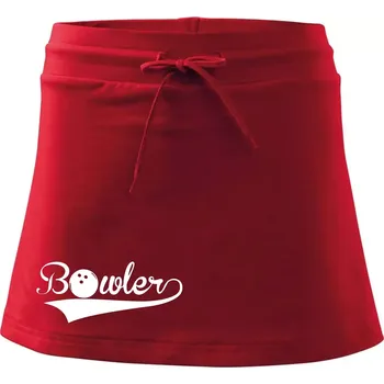 Dámská sukně Bowler - Sportovní sukně - two in one - L ( Červená )
