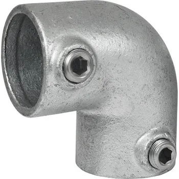 Tesařské kování Pozinkovaná spojka pro trubky 60,3 mm, tvar L