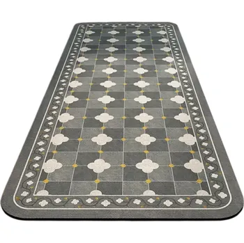 Koberec Protiskluzový koberec 50 x 80 cm Retro vzor dlaždic Kuchyňská rohožka Koupelnový koberec Savý koberec Dekorace do bytu Podlahová krytina
