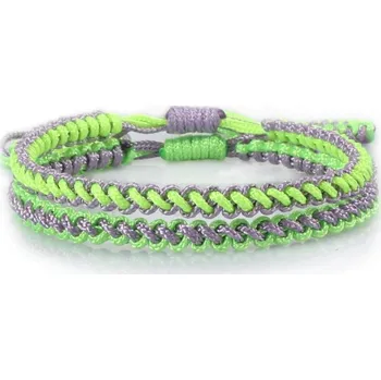 Náramek 2 ks Přátelský pletený párový náramek | párové náramky, šňůrkové náramky - Styl 4