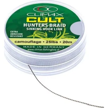 Modelářská překližka CLIMAX HUNTERS BRAID 20m sinking WEED 30lbs CLIMAX HUNTERS BRAID 20m sinking WEED 30lbs