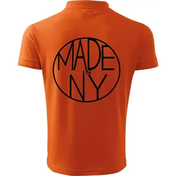 Pánská košile Made in NY - Polokošile pánská Pique Polo 203 - S ( Oranžová )