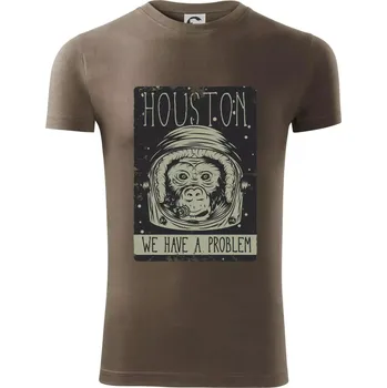 Pánské tričko Houston we have a problem - Viper FIT - Pánské zůžené tričko - M ( Army )