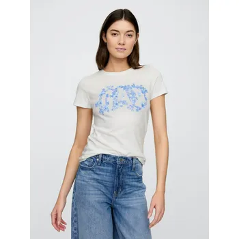 Dámské tričko GAP Dámské Tričko s logem Gap Bílá L (2871237)