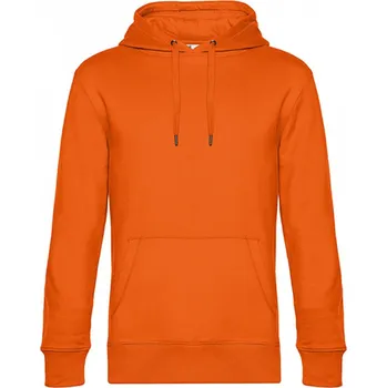 Pánská mikina B&C Pánská vegan klokanka King z recyklovaného polyesteru a bavlny Barva: oranžová pomerančová, Velikost: M BCWU02K