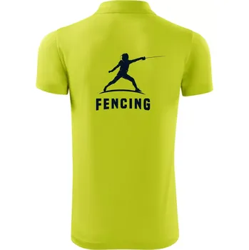 Pánská košile Fencing (šerm) - postava - Polokošile Victory sportovní (dresovina) - M ( Limetková )