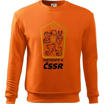 Pánská mikina Narozen v ČSSR - Mikina Essential pánská - 3XL ( Oranžová )