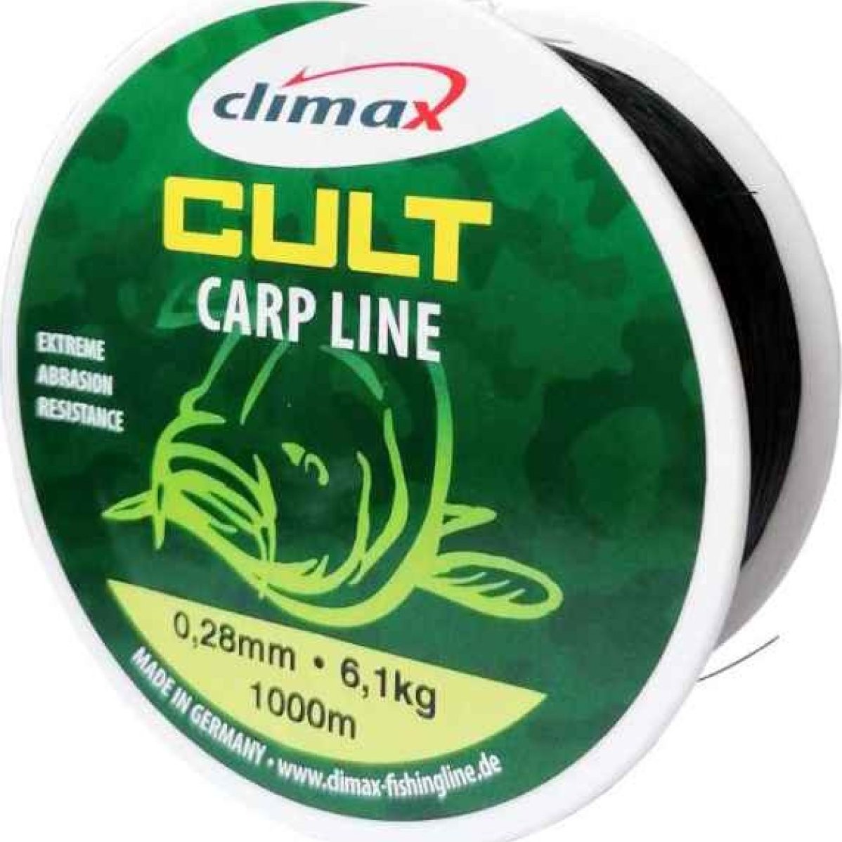 Climax silon Cult Carp line - černý 1000m 0,30mm Climax silon Cult Carp line - černý 1000m 0,30mm