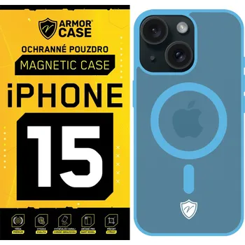 Pouzdro na tablet ArmorCase Ochranné zadní pouzdro Magnetic Case pro iPhone 15 Barva: Modrá