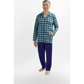 Pánské pyžamo Rozepínané pyžamo 403 ANTONI BIG zelená 3XL