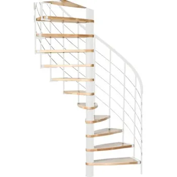 Schodiště Točité schodiště Marios buk bílý, výška patra 305,5 cm