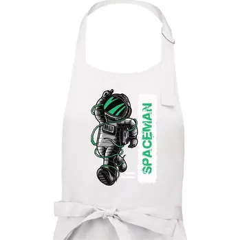 Kuchyňská zástěra Spaceman trouble - Dámská zástěra na vaření - Univerzální velikost ( Bílá )