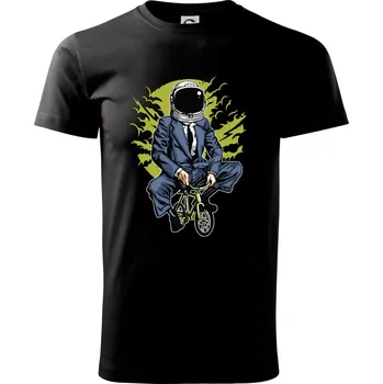 Bike To The Moon - Triko extra velké (5-8XL) - 8XL ( Černá )