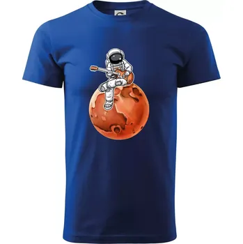 Pánské tričko Mars kytarista - Triko extra velké (5-8XL) - 6XL ( Královská modrá )