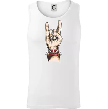 Rocková ruka s náramkem - Tílko pánské Core - 2XL ( Bílá )