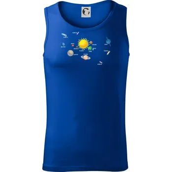 Pánské termoprádlo Kreslené Planety - Tílko pánské Core - M ( Královská modrá )