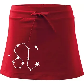 Dámská sukně Souhvězdí - Leo - Lev - Sportovní sukně - two in one - L ( Červená )