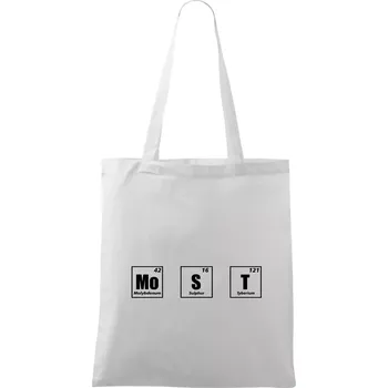 Periodická tabulka Most - Taška bavlněná - 42 x 38 cm ( Bílá )