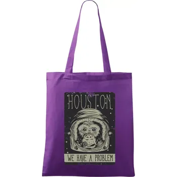 Houston we have a problem - Taška bavlněná - 42 x 38 cm ( Fialová )