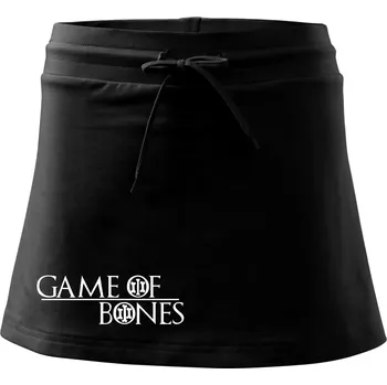 Dámská sukně Game of bones - Sportovní sukně - two in one - XL ( Černá )