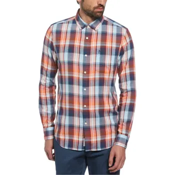 Pánská košile Original Penguin Long-Sleeve Plaid Shirt Sargasso Sea L