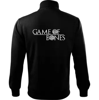 Pánská mikina Game of bones - Mikina bez kapuce Adventure - S ( Černá )