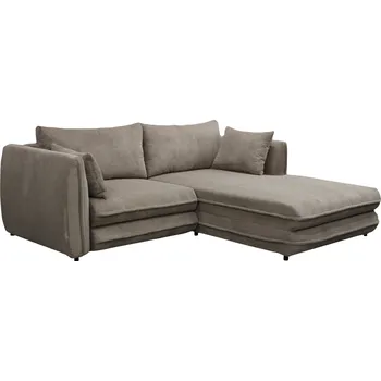 Sedací souprava Rozkládací sedací souprava, béžovošedá Taupe, pravá, BUSTER ROH