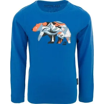 Dětské triko ALPINE PRO CREWO 140/146 Modrá, Mix