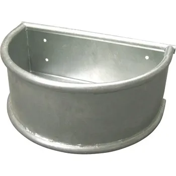 Kerbl Žlab oblý, kovový, pozink, 28 l