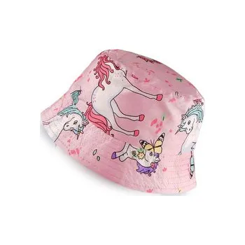 Klobouk Dětský / dívčí letní klobouk - 1 ks - 11 (vel. 52) růžová sv. jednorožec