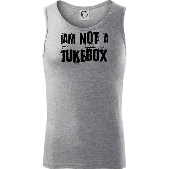 Iam not a jukebox - na prsou - Tílko pánské Core - S ( Tmavě šedý melír )