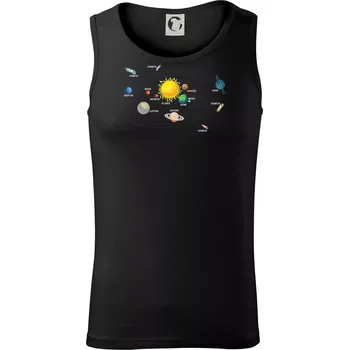 Kreslené Planety - Tílko pánské Core - L ( Černá )