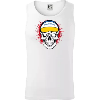 Beach volejbal lebka - Tílko pánské Core - S ( Bílá )