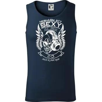 Nesnáším být sexy ale jsem - DJ - Tílko pánské Core - XL ( Námořní modrá (velmi tmavá - téměř černá) )