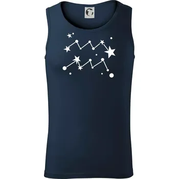 Souhvězdí - Aquarius - Vodnář - Tílko pánské Core - XL ( Námořní modrá (velmi tmavá - téměř černá) )