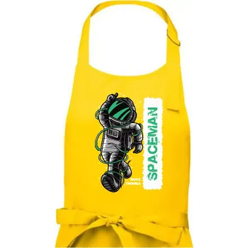 Kuchyňská zástěra Spaceman trouble - Pánská zástěra na vaření - Univerzální velikost ( Žlutá )