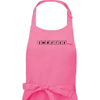 Kuchyňská zástěra Periodická tabulka Chomutov - Pánská zástěra na vaření - Univerzální velikost ( Růžová )