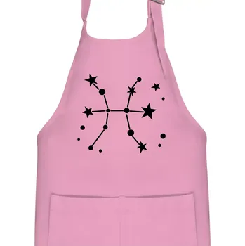 Kuchyňská zástěra Souhvězdí - Pisces - Ryby - Dětská zástěra na vaření - Univerzální velikost ( Růžová )
