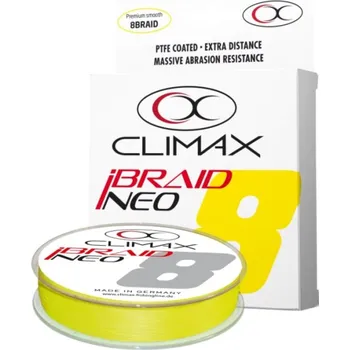 Modelářský materiál Přívlačová šňůra Climax iBraid NEO yellow 135m/0,10mm / 6,7kg Přívlačová šňůra Climax iBraid NEO yellow 135m/0,10mm / 6,7kg