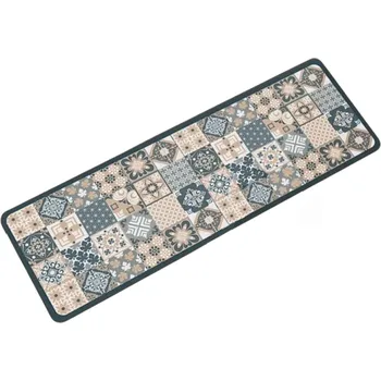 Koberec Protiskluzový koberec 40x120 cm Retro vzor Kuchyňský běhoun Koupelnová rohožka Dlouhý koberec do předsíně Měkký savý koberec do bytu