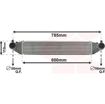 Chladič motoru intercooler 1.4i Turbo [600*114*96]