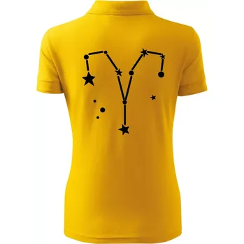 Souhvězdí - Aries - Beran - Polokošile dámská Pique Polo - S ( Žlutá )