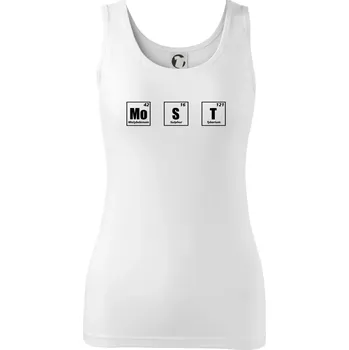 Dámské tričko Periodická tabulka Most - Dámské tílko - M ( Bílá )