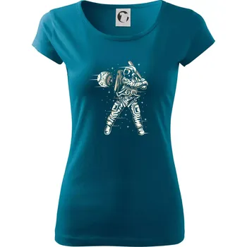 Dámské tričko Space Baseball - Dámské triko Pure - M ( Petrolejová )