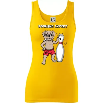 Dámské tričko Bowling expert (Hana-creative) - Dámské tílko - L ( Žlutá )