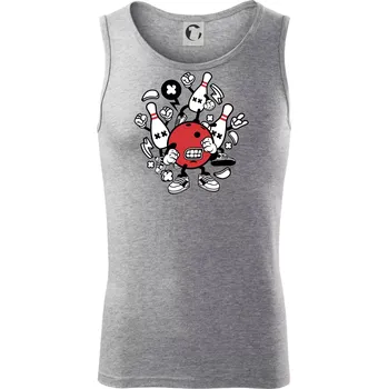 Pánské termoprádlo Bowling komiks - Tílko pánské Core - XL ( Tmavě šedý melír )