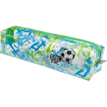 Penál Pouzdro na pera a drobnosti Goal Time průhledný penál Fotbal | 224228